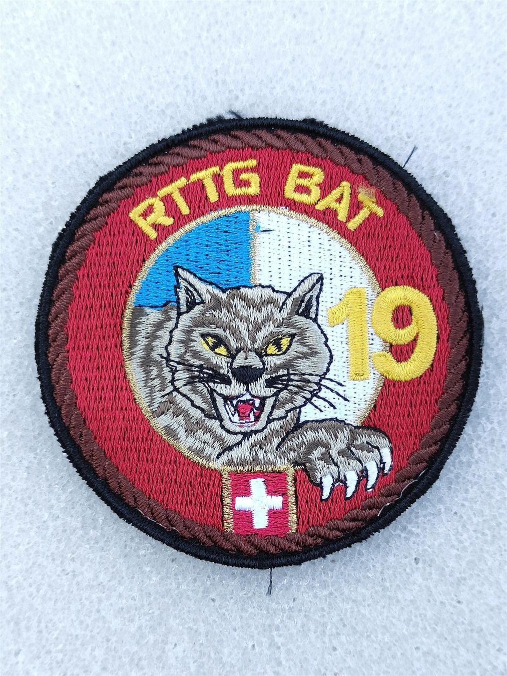 Plaketten & Abzeichen: Verbandsabzeichen Rttg Bat 19 Kompanie 2 – Gebraucht aus Bauma von SwissMilitaria
