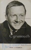 Hans Jürgen Diedrich (1923-2012) Schauspieler - Autogramm
