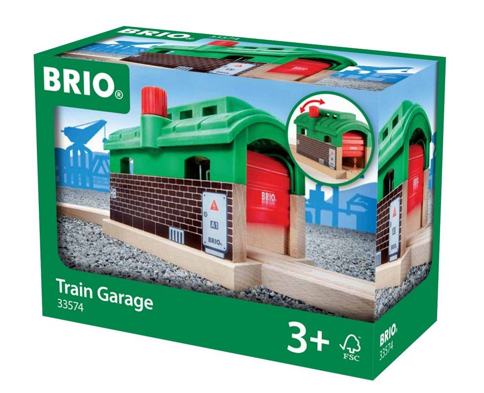 Brio Giocattoli: BRIO 33574 Lokschuppen mit Rolltor – Nuovo e nell'imballaggio originale da Oensingen venduto da Liquidations-Shop 1