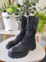 botte en cuir noir taille 39