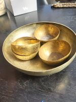 Messing Schalen Set Bida graviert 5-teilig gebraucht