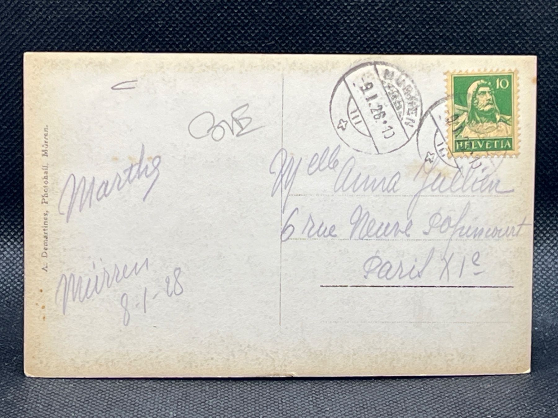 Cartoline postali: Mürren – Usato da Widnau venduto da Brusi9 1