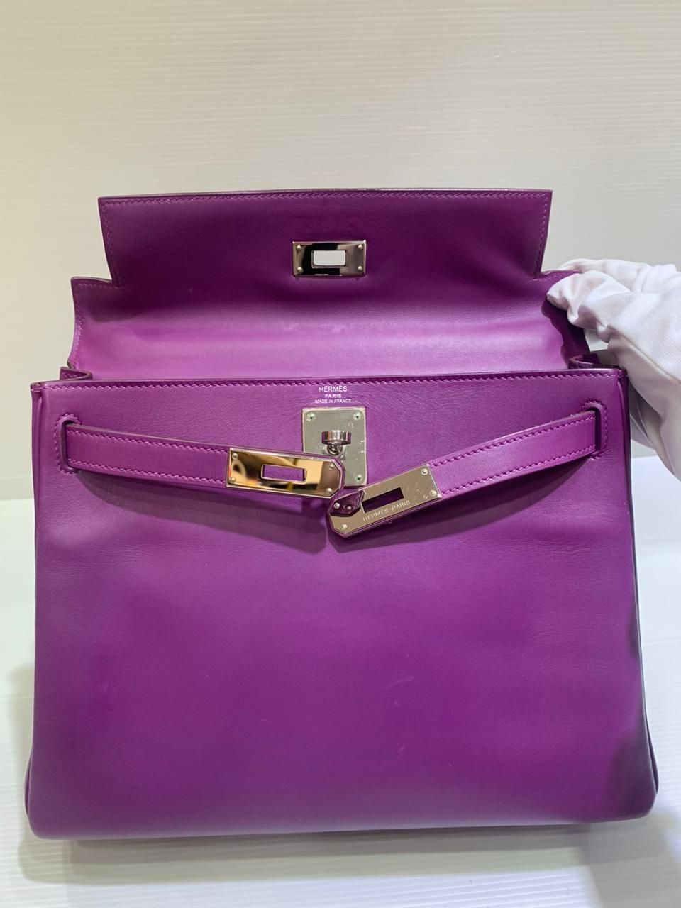 Hermès Taschen für Damen: Hermes Kelly28 Violet Swift Phw M Bababebi – Gebraucht aus Zürich von RoastedCocoNut 1