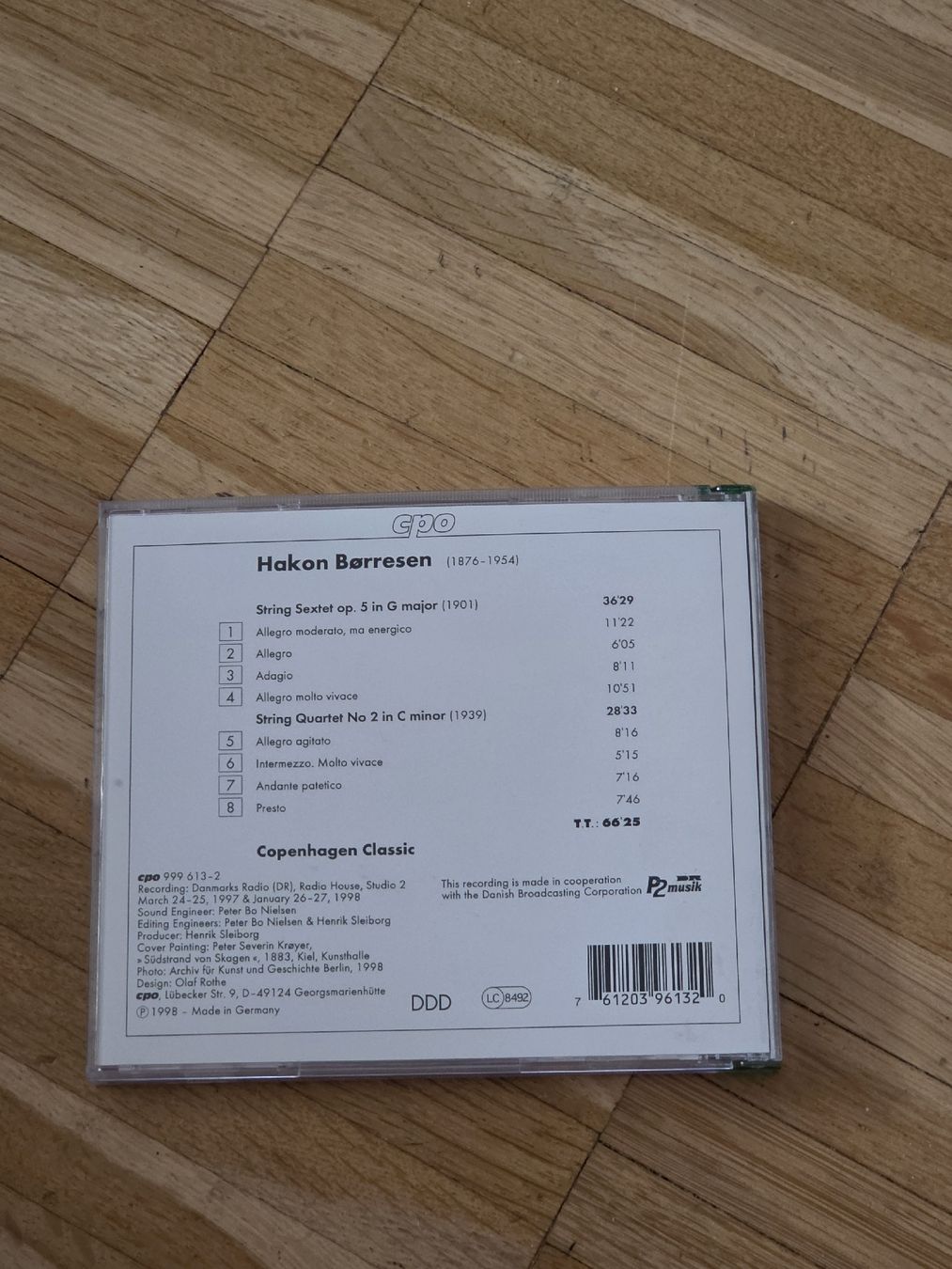 CDs: CD: Hakon Børresen String Quartet No 2, String Sextet op.5 – Gebraucht aus Aesch BL von immon 1