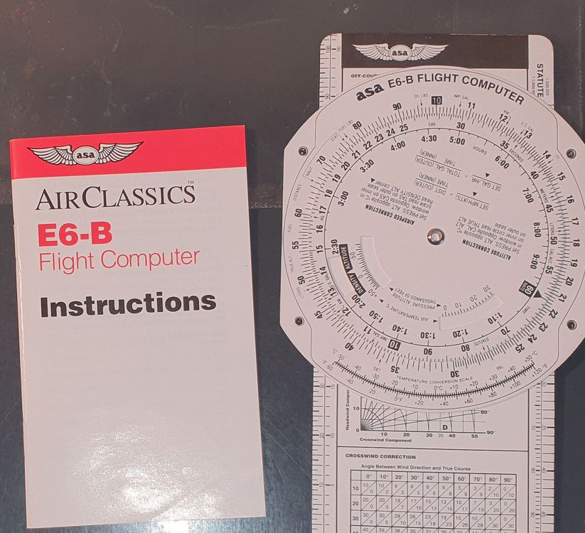 ASA E6-B Flight Computer Color – Calcolatrice Da Volo Per Navigazione VFR E IFR