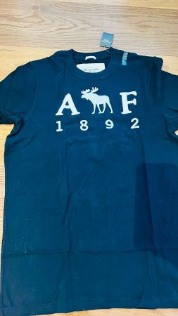Abercrombie & Fitch Herren T-Shirt Gr. L Navy Blau Neu