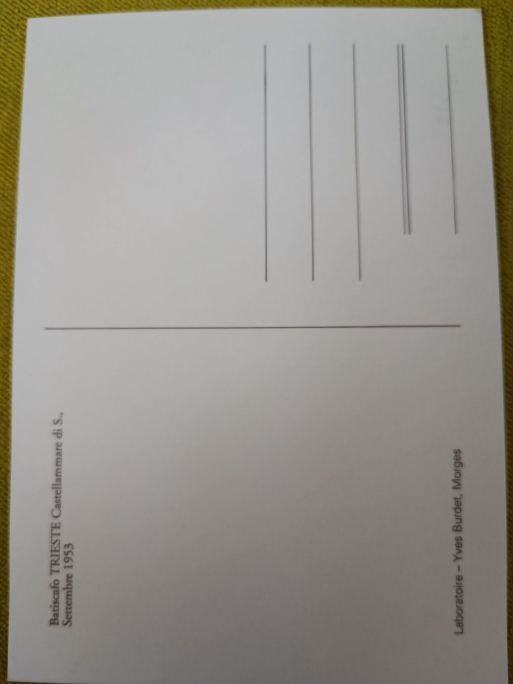 Autogramme: Jacques Piccard - Triest U-BOOT - handsigniert – Gebraucht aus Menziken von Autogramme 3