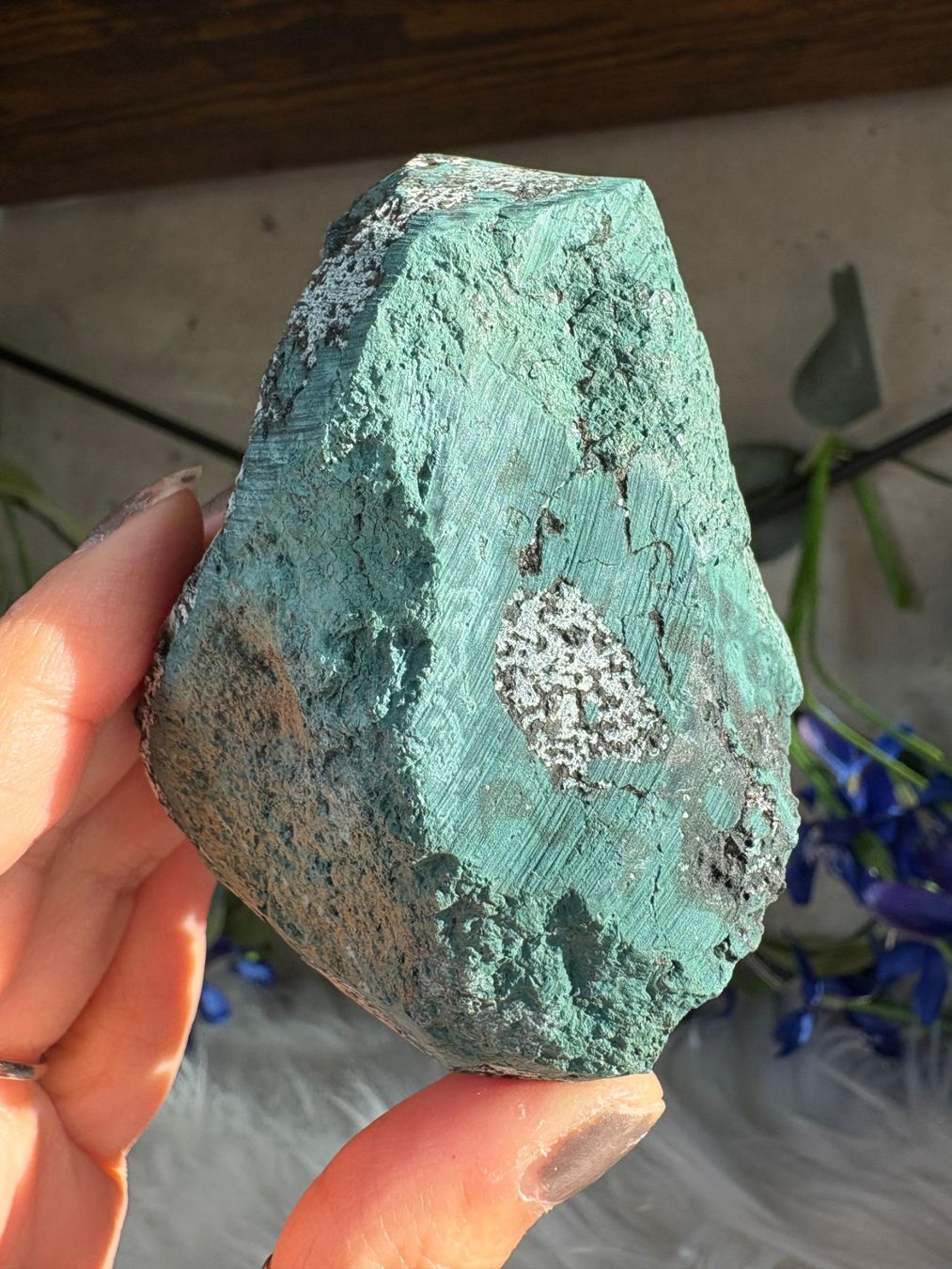 Minerali & Pietre curative: Grüner Chalcedon-Stalaktit – Nuovo (secondo la descrizione) da Neuheim venduto da m.hald 6