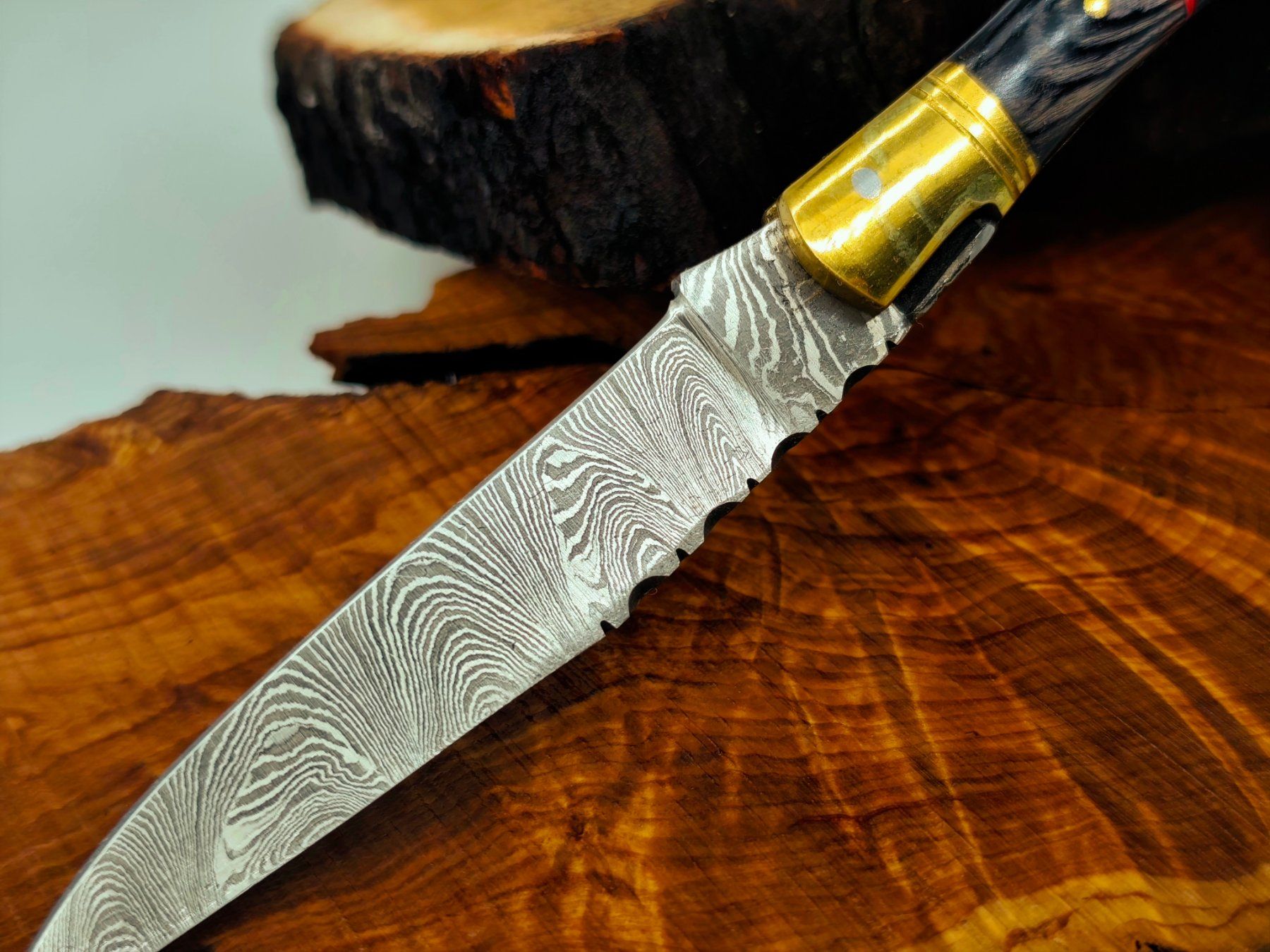 Accessori: Laguiole Damast Messer Klappmesser echtes Damastmesser – Nuovo e nell'imballaggio originale da Arlesheim venduto da Premius_1 3