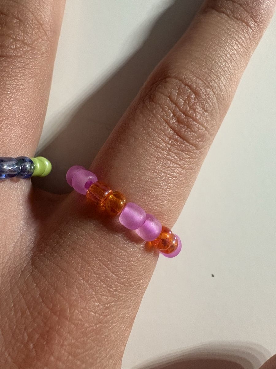 Anelli: 3er Set handgemachte Perlenringe, Unikat Schmuck – Nuovo (secondo la descrizione) da Winterthur venduto da nik_pr58 4