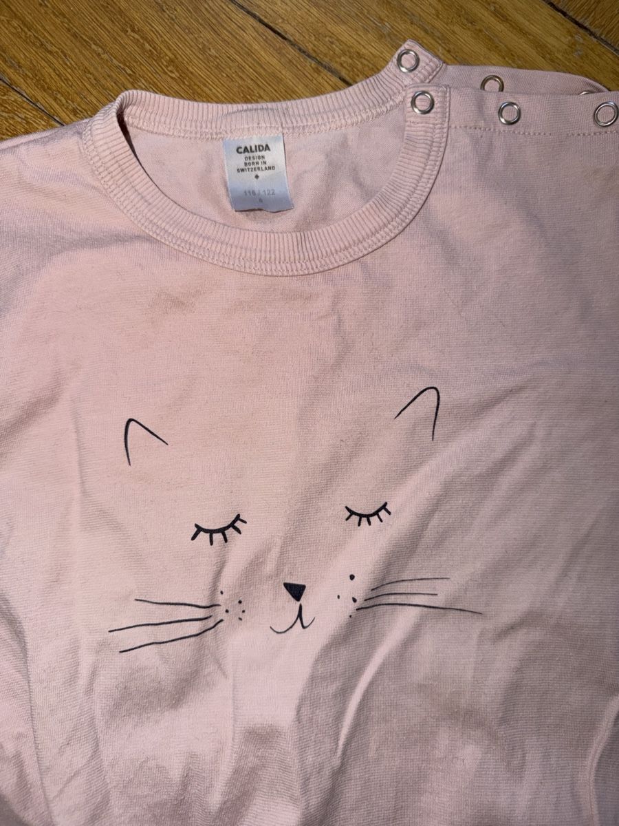 Calida Pigiama & Simili: Calida Pyjama Set Katze rosa gestreift Grösse 110 – Usato da Bern venduto da Elisa64 2
