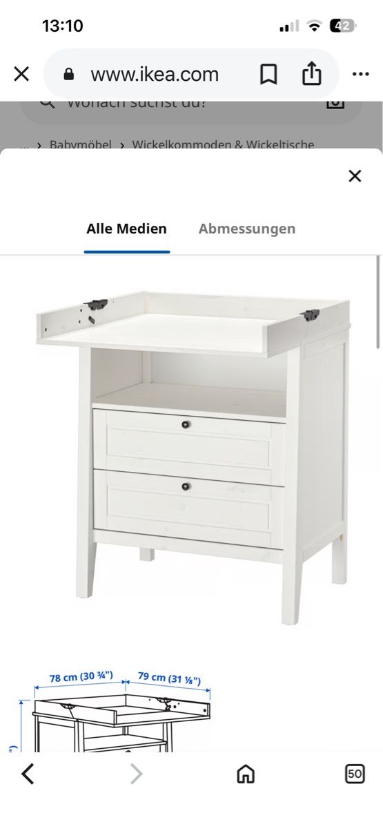 Ikea Wickeltisch & Zubehör: Wickelkommode Ikea – Gebraucht aus Münchwilen TG von angim 1