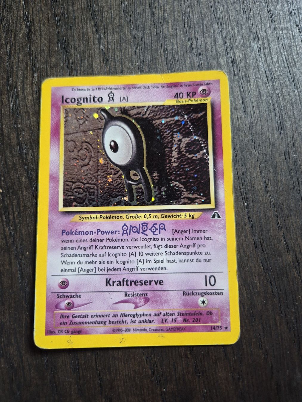 Pokémon Carte collezionabili: Pokemon - Icognito holo - neo discovery – Usato da Subingen venduto da mattkum
