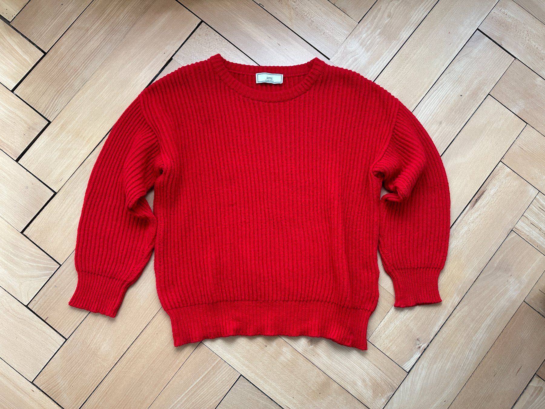 Pullover & Sweatshirts: AMI Alexandre Mattiussi - Strickpullover rot S – Gebraucht aus Zürich von Diazaio 2