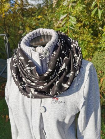 Foulard mit Vögel Baumwolle NEU