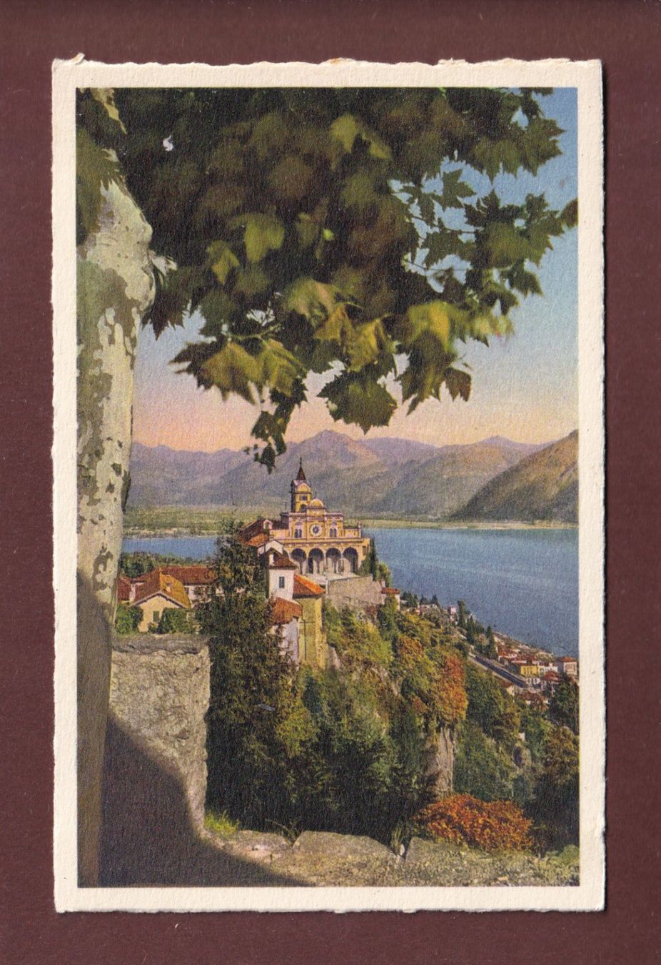 Cartoline postali: LOCARNO - Madonna del Sasso – Usato da Pully venduto da nicecards-shop