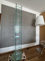 hochwertiges Glas CD Regal /Ständer modern, drehbar, massiv