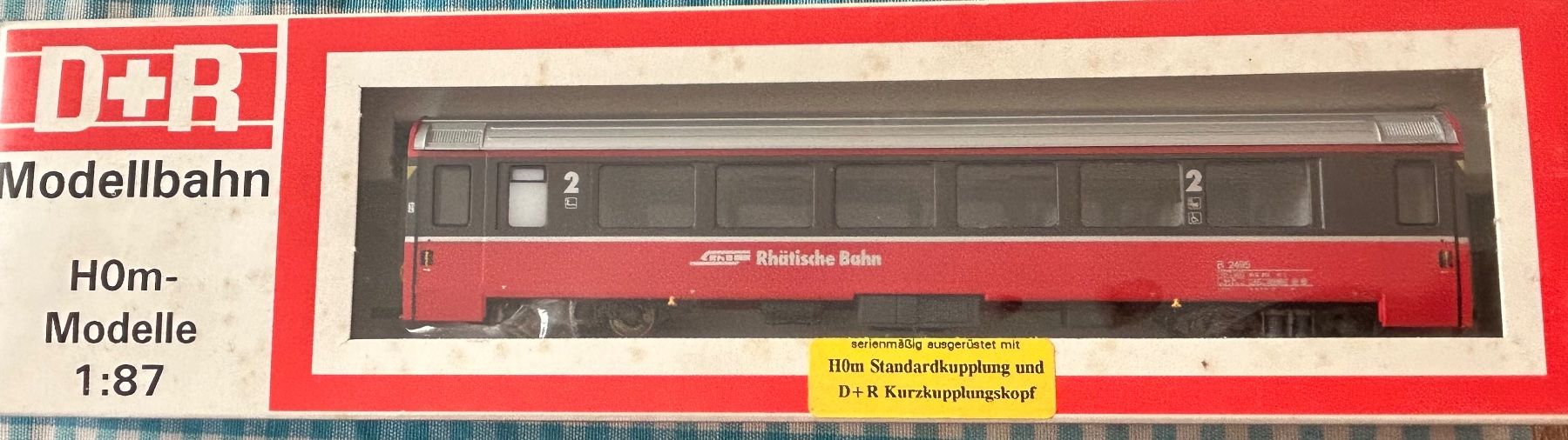 Trains électriques: H0m D+R 22495 RhB Ew IV B2495 – Neuf (Voir description) à Belp par AEMA-Modellbau
