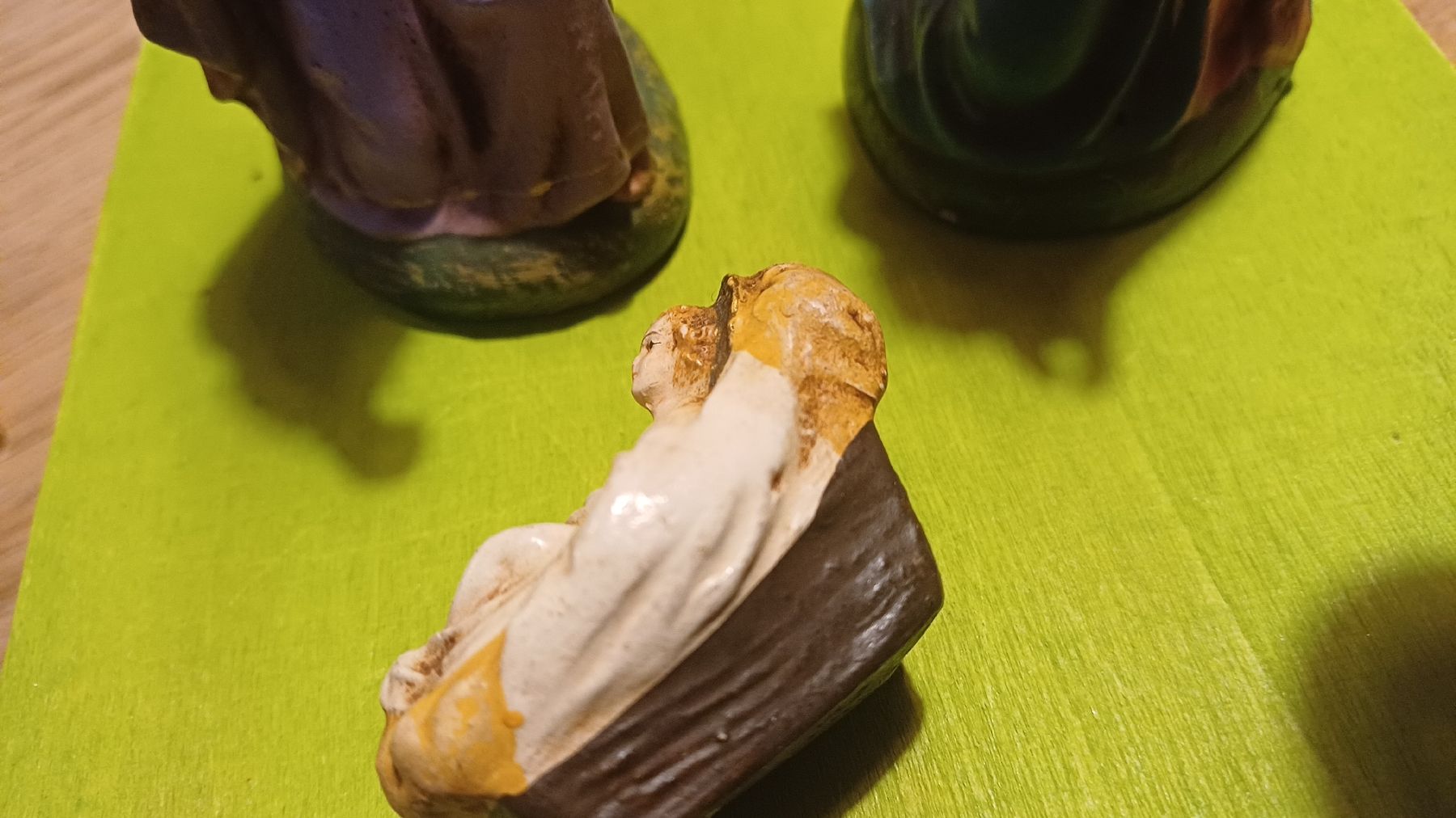 Figuren: Antike Krippenfiguren 3 Teile  – Gebraucht aus Flawil von Naphtali 5
