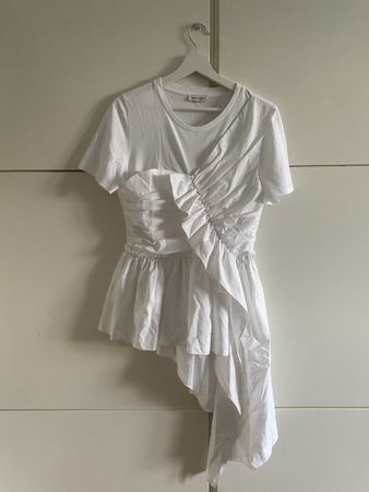 Alexander McQueen T-Shirt Gr. 42 weiss, neuwertig