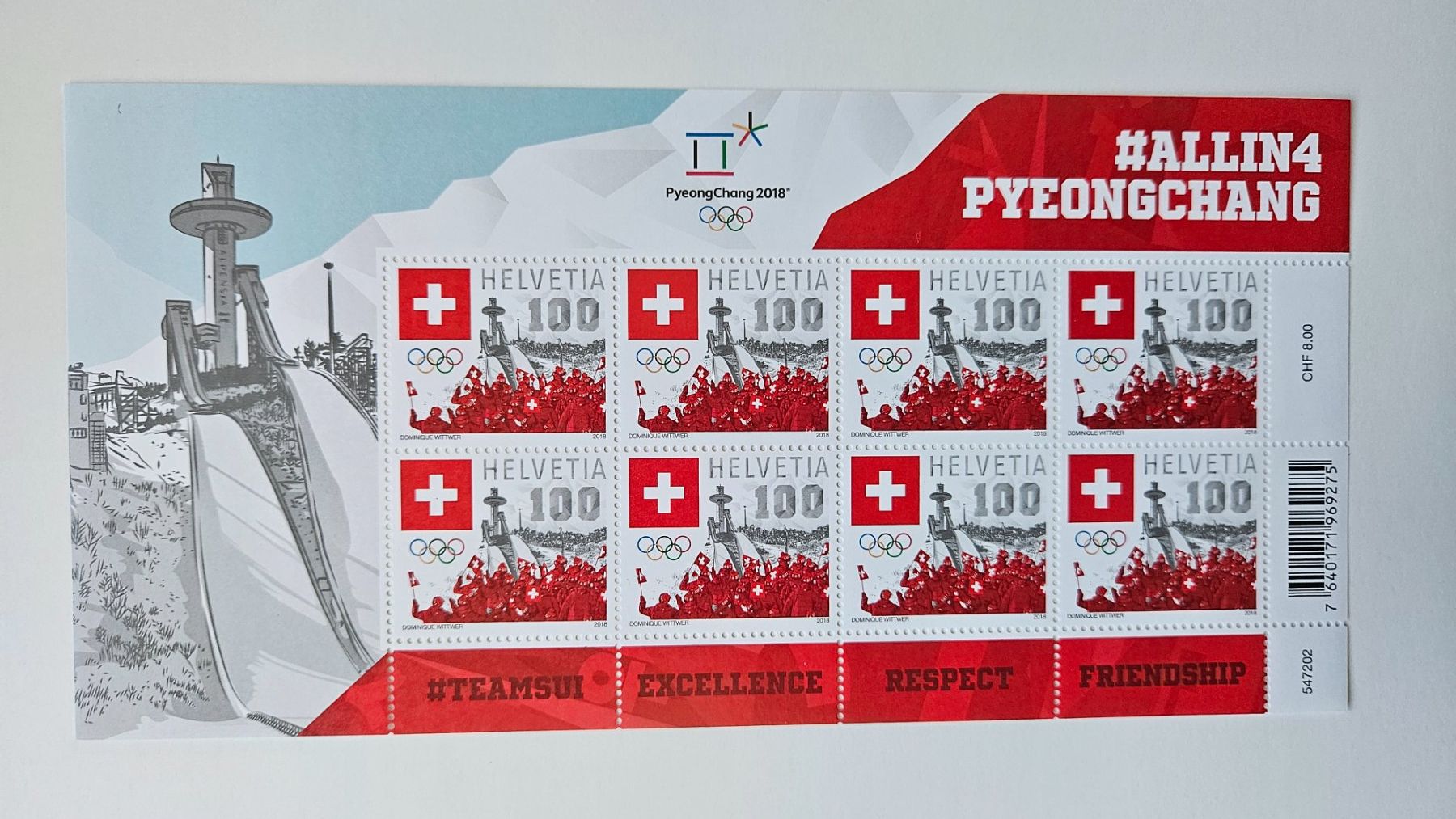 Tutti i francobolli: Olympia Pyeonchang 2018 – Nuovo e nell'imballaggio originale da Niederhasli venduto da GipfelimWinde