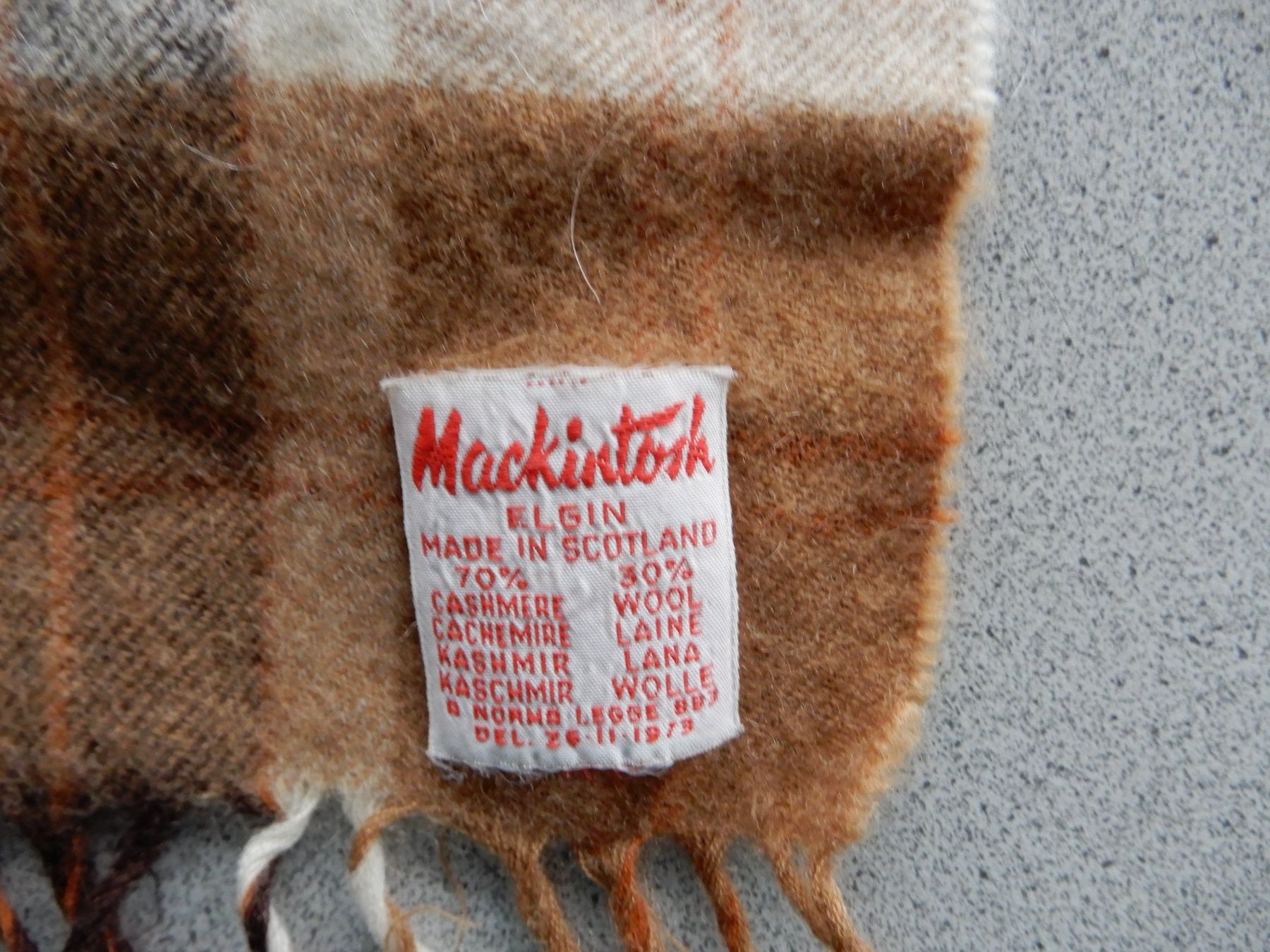 Foulard & Sciarpe: Schal mit Fransen, kariert, Mackintzosh – Usato da Burgdorf venduto da Liss 1