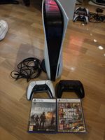 Sony PlayStation 5 Konsole mit 2 Controllern und Spielen