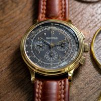 Vintage-Chronograph von Eberhard „MAGIE NOIRE“, vergoldet