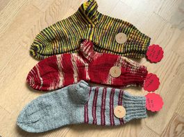 Socken Gr 42/43 Handgestrickt