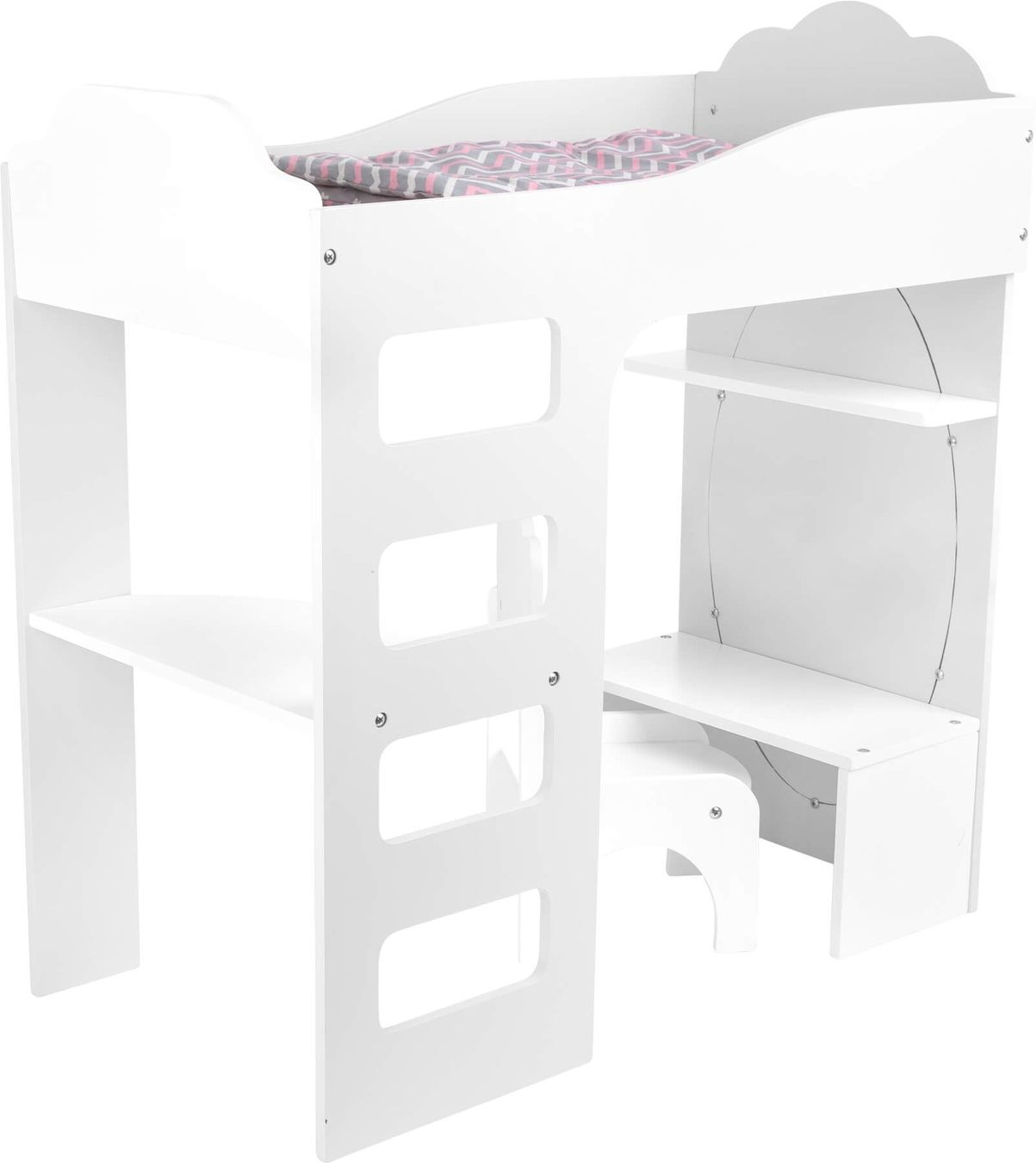 Case e mobili per bambole: Puppenhochbett mit Schreibtisch – Nuovo e nell'imballaggio originale da Wettingen venduto da Swala 2