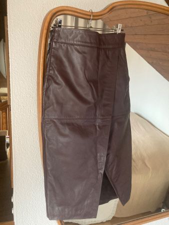 Designer Leder Rock -  L'Autrechose, Größe 38