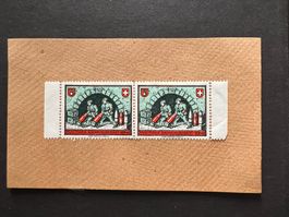Paar Militär Briefmarke aufgeklebt 1939  (P714)