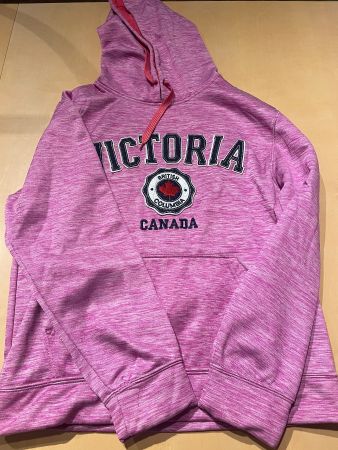 Kapuzenpullover Victoria Canada pink Grösse S