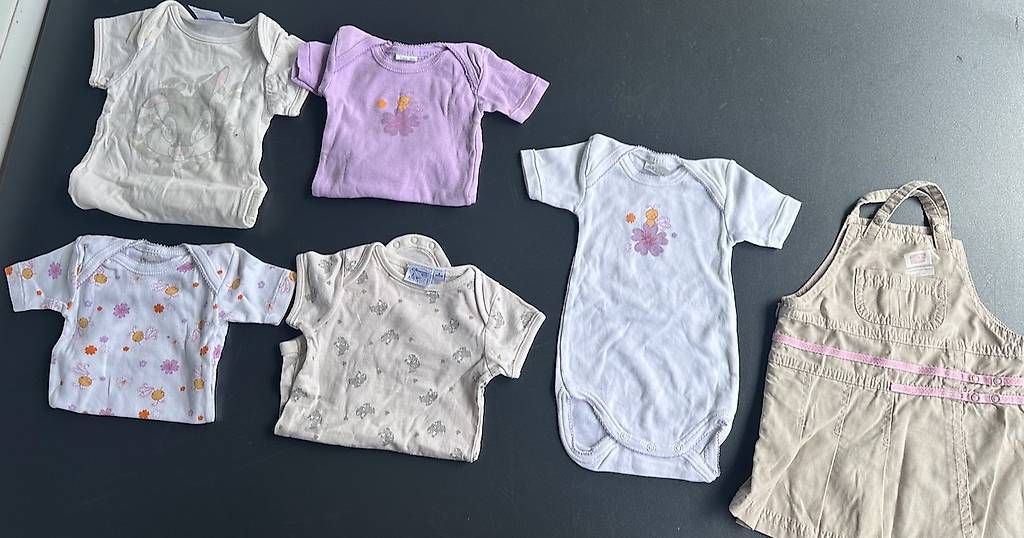Lotti & Set di vestiti: 5 body et 1 robe (6 mois) – Usato da Petit-Lancy venduto da vaj_1213
