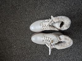 Winterboots/Stiefeletten, Grauweiss, Varese,  Grösse 38, Top