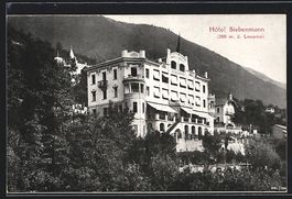 AK Locarno, Hotel Siebenmann, 1916