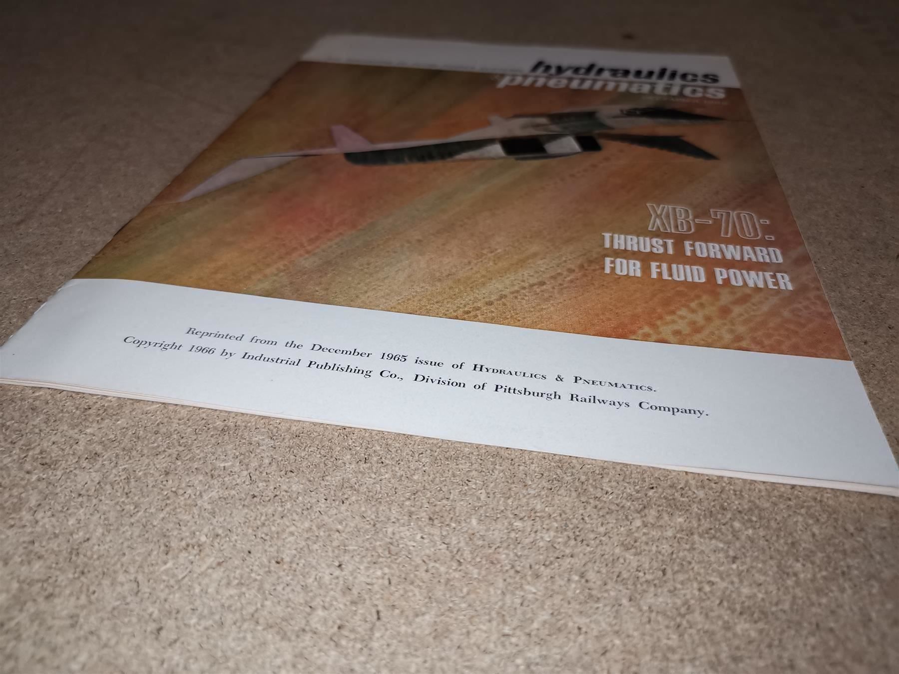 Dokumente: Prospekt North American XB-70 Hydraulik – Gebraucht aus Thalwil von Joe500 4