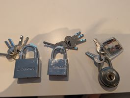 Parkside & ABUS Vorhangschlösser, Top Zustand, 3 Stück!