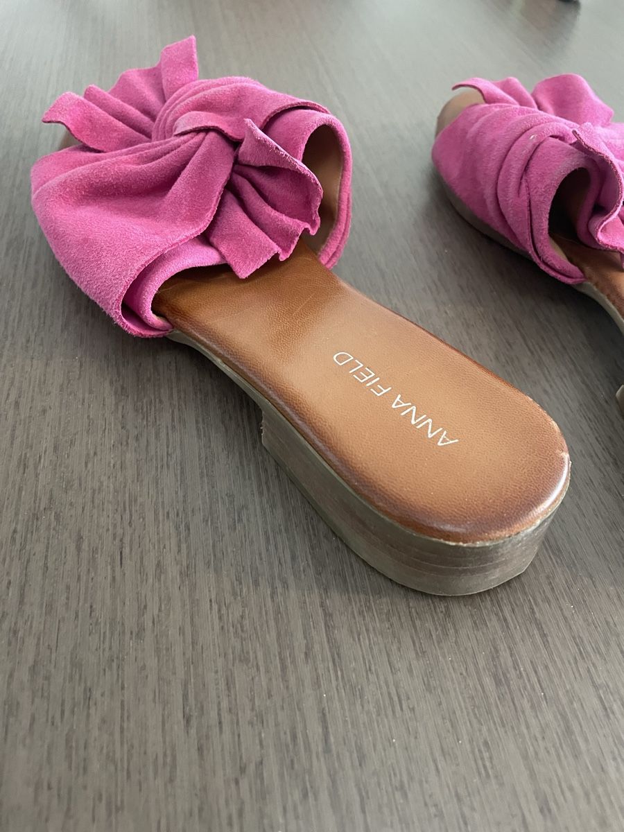 Anna Field Scarpe da donna: Anna Field Mules mit pinker Schleife – Usato da Olten venduto da aud_2jf7 3