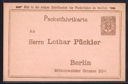 Berlin, Ganzsache der Privaten Stadtpost