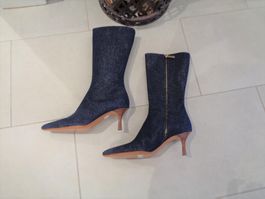 NEUE Jeans Stiefel mit Ledersohle Ballin Gr. 36 - 211207