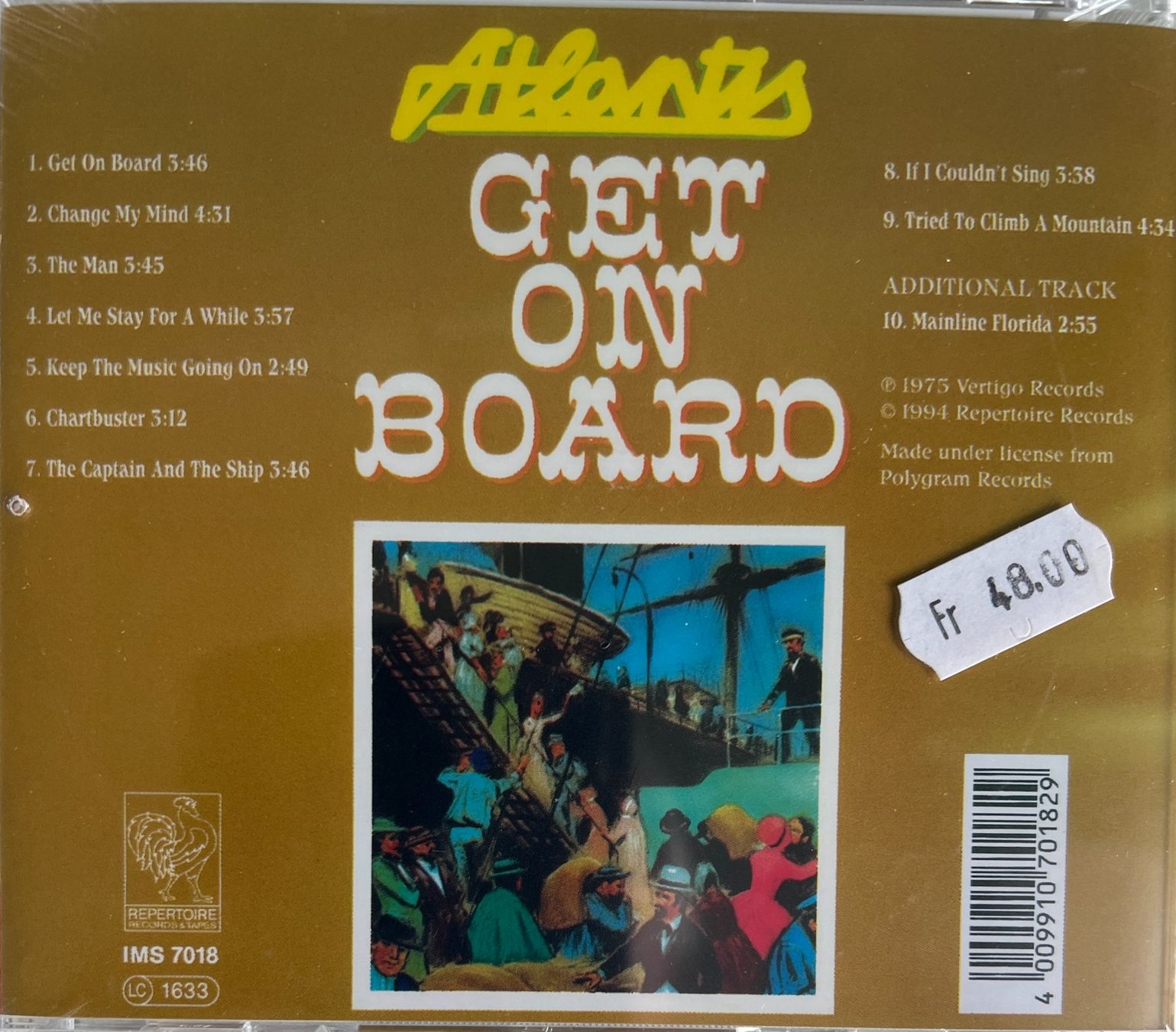 CD: ATLANTIS / Get on Board (OVP) – Nuovo e nell'imballaggio originale da Bischofszell venduto da kustavi 1