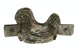 alte Schokoladengussform brütendes Huhn Form 5