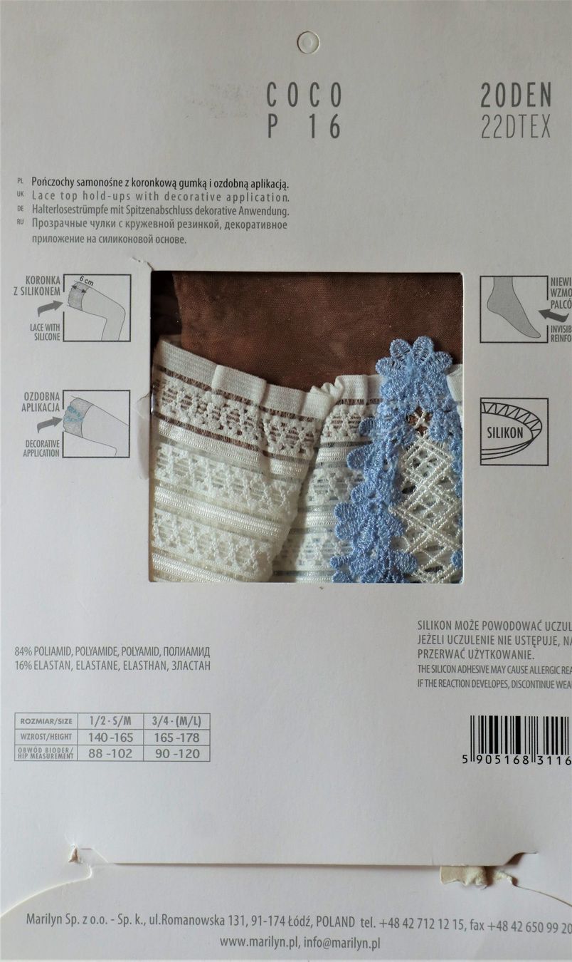 Calze & Collant: Marilyn Der halterlose Netzstrumpf Coco P16 – Nuovo e nell'imballaggio originale da Riedikon venduto da gra_r5w8 1