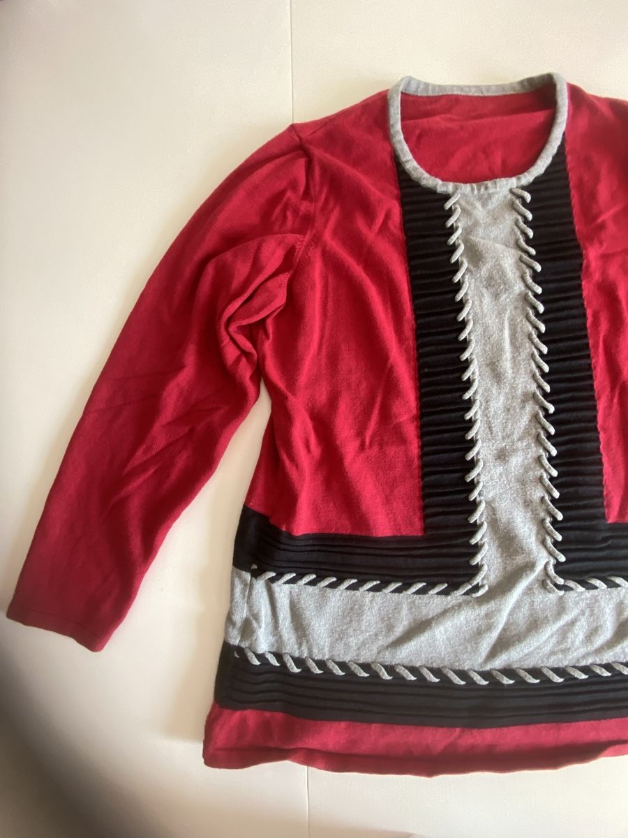Maglioni & Felpe: Rotes Damen Langarmshirt Gr. S- M gestreift elegant – Usato da lommis venduto da inf_thv8 1