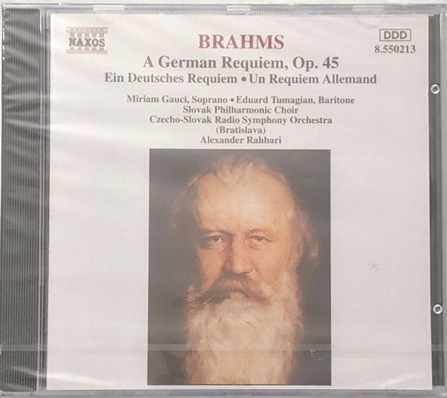 CD: Brahms - Ein Deutsches Requiem (Rahbari) – Nuovo e nell'imballaggio originale da Grüningen venduto da azulamarillo