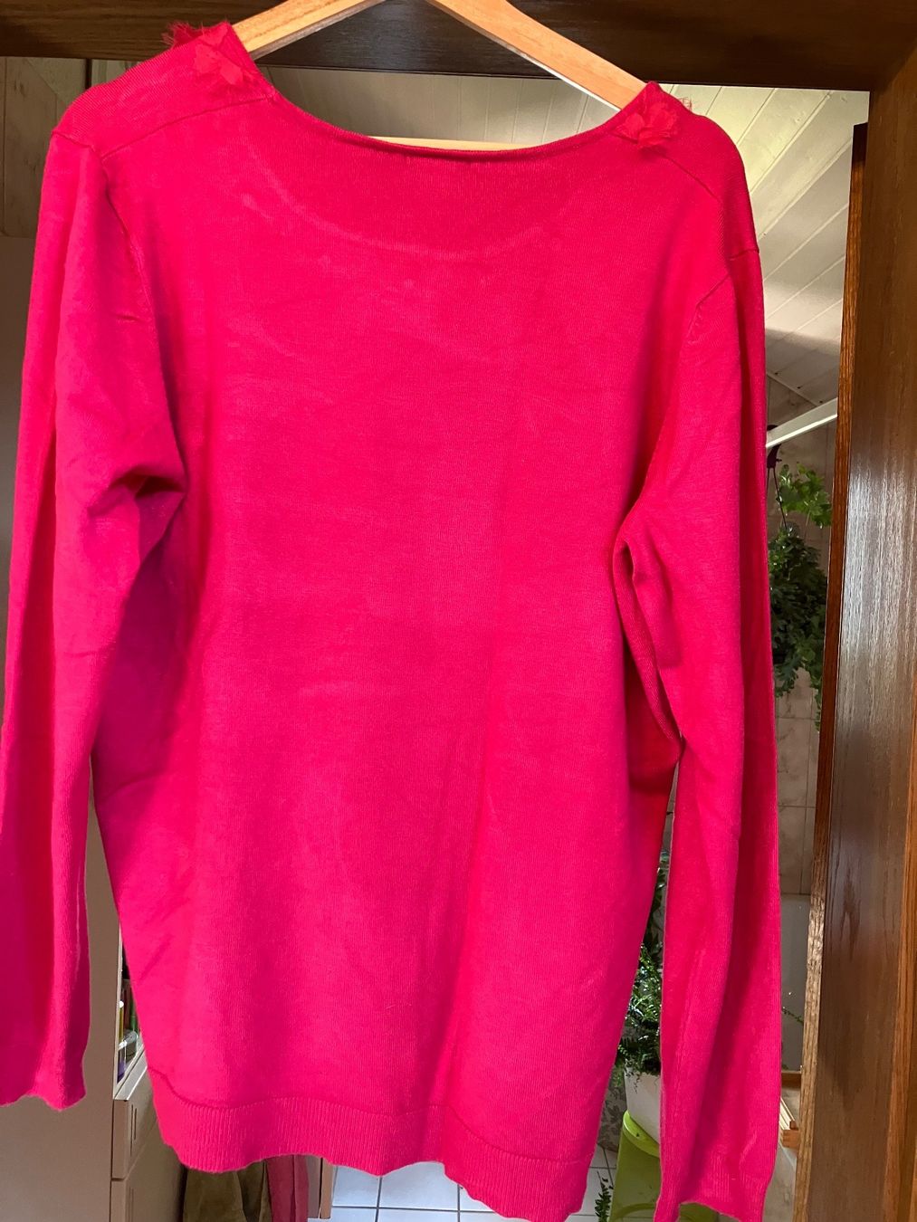 Pull femme La Redoute Anne Weyburn 48 50 rose fuchsia fleurs Acheter sur Ricardo