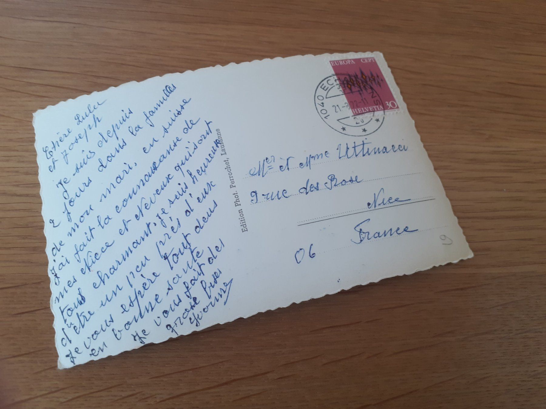 Ansichtskarten: ECHALLENS - EGLISE CATHOLIQUE - 1972 – Gebraucht aus Winterthur von Ornyx7 1