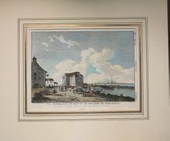 Rorschach Hafen Originalkupferstich 1780