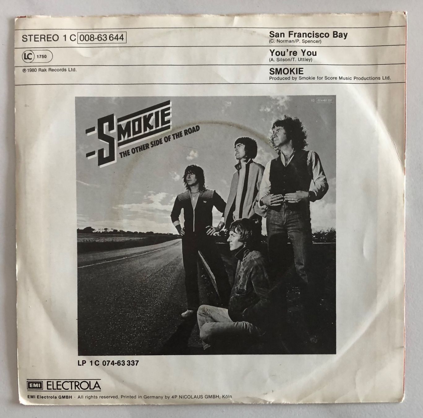Schallplatten: SMOKIE - SAN FRANCISCO BAY – Gebraucht aus Poliez-Pittet von Newtown-Records 1